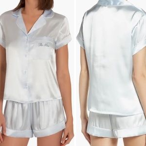 Bride/Bridesmaid/Mrs Satin Short Pajamas IN BLOOM BY JONQUIL